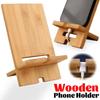 Desktop Bamboo Phone Holder Wooden Smartphone Charging Stand Creative Multifunctional Lazy Stand for Mobile Phone Tablet Support