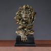 3 Statue with Base Animal Collectible Figurine Tabletop Shelf Arrangement Feng Shui Decoration