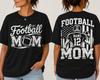 Football Mom Player Number Game Day Graphic T-Shirt Women's Tee S-5XL