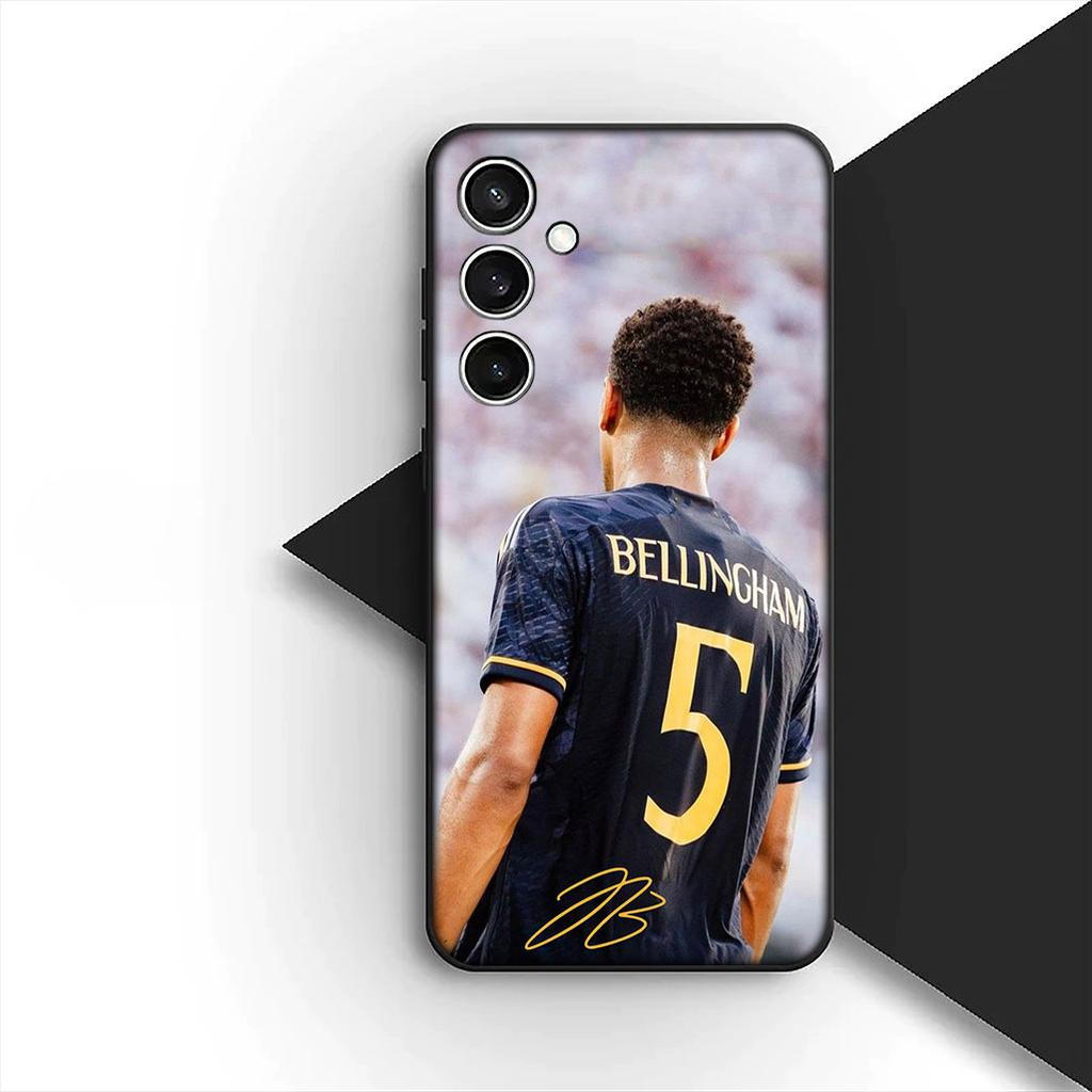 Cover for Samsung Galaxy S20 S22 S21 FE Ultra Plus A07 A17 A15 A16 A25 A57 A37 Phone Case Soccer No 5 B-Bellinghams Football No5
