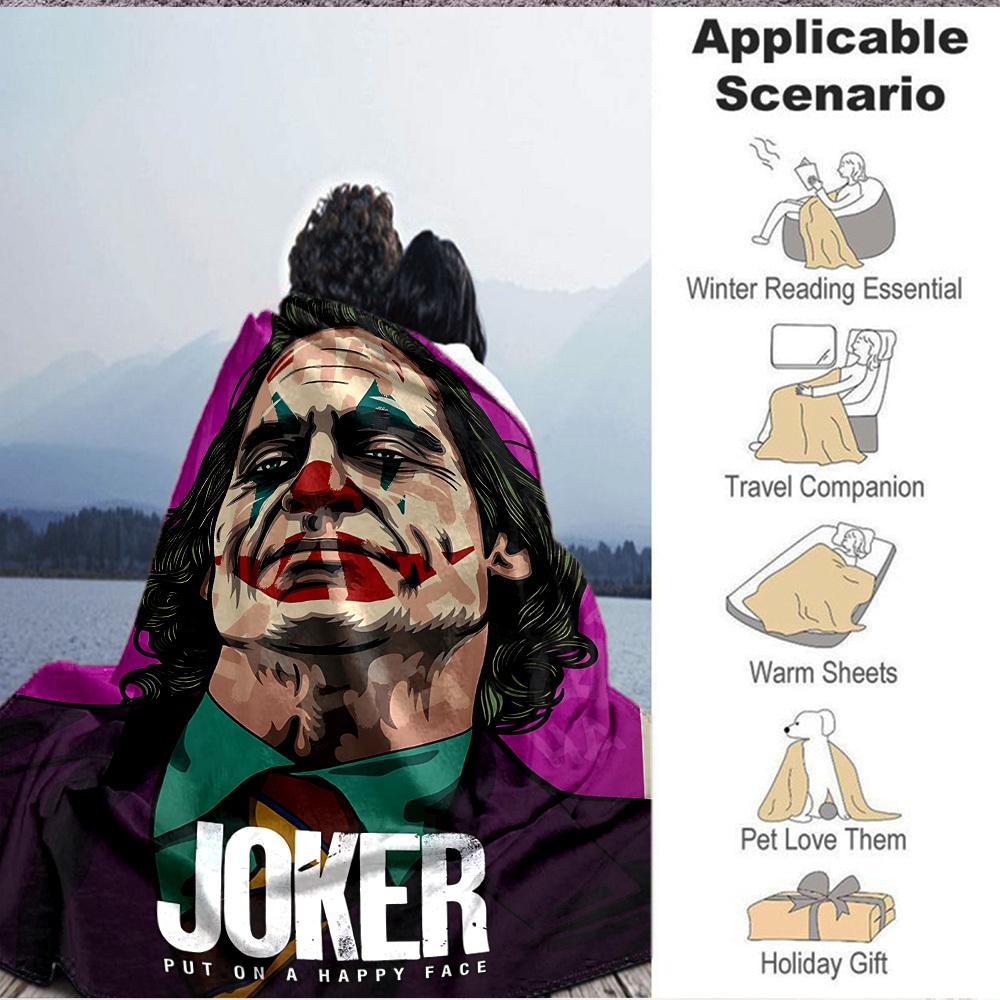 1pc Joker Flannel Throw Blanket Lightweight Soft Warm All Season Blanket for Sofa, Bed, Travel, Camping L1024218