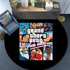 Grand Theft Auto,Round Area Rug,Carpet Rug for Living Room Bedroom Sofa Playroom Decor,Non-slip Floor Mat