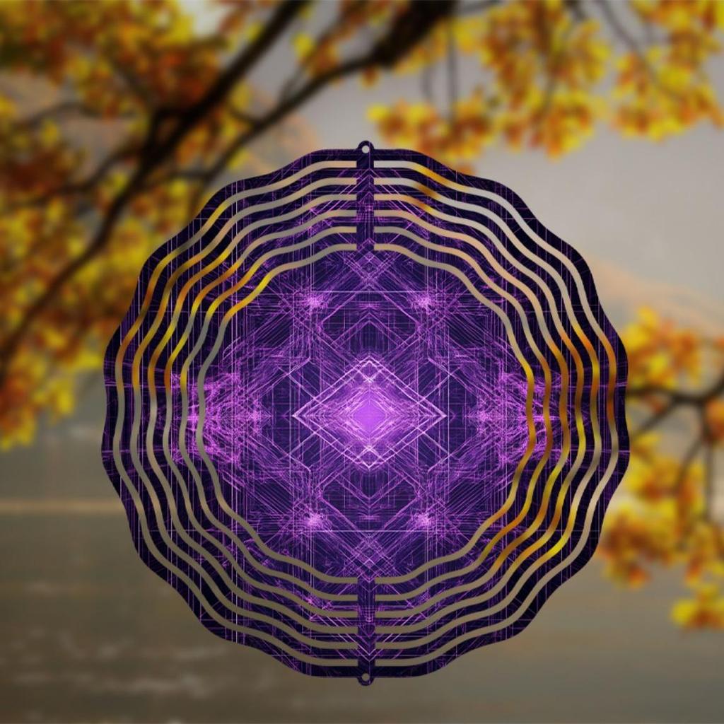 10 Inch Hanging Wind Chime for Garden Balcony Decor Rotating Hook Elegant Art Design High Quality Gift for Spring Summer