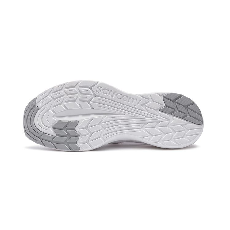 SAUCONY Humming 2 Lace-Up Fabric Cushioning Durable Breathable Lightweight Low-Top Running Shoes Men Running Shoes White S28181-2