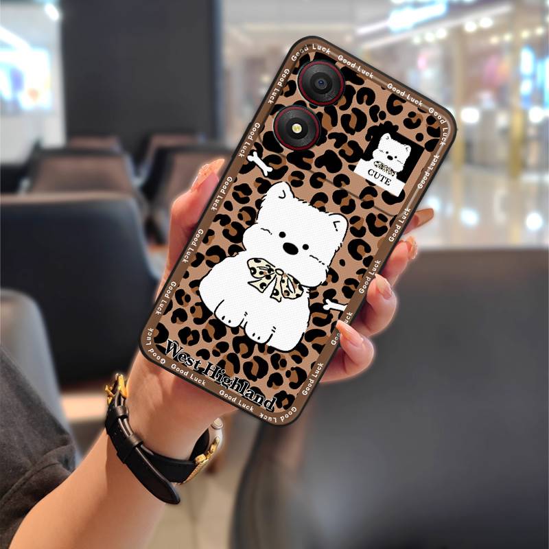 Cute Back Cover Phone Case For ZTE Blade A34 Full Wrap Phone Pouch Anti-dust Anti-knock Graffiti Fashion Design Cartoon