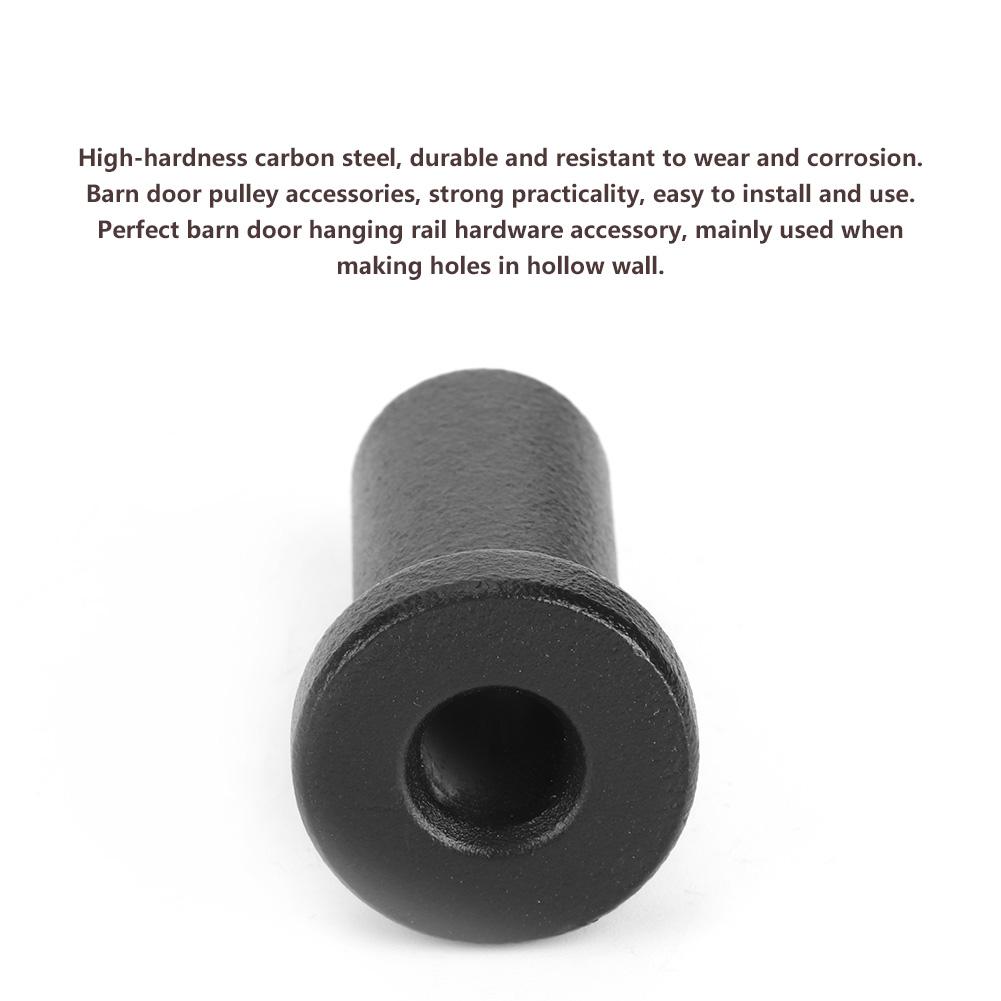 2 Stück Scheunentür Hängeschiene Beschläge Türzapfen Schienenmontage Klemme Zubehör