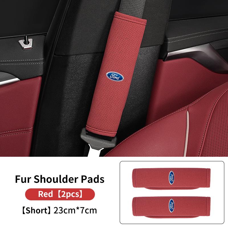 For Ford Car Styling Seat Belt Shoulder Cover Neck Protector Auto Interior Accessories Focus Mk2 Mk3 Mk4 Fiesta Ranger Mondeo