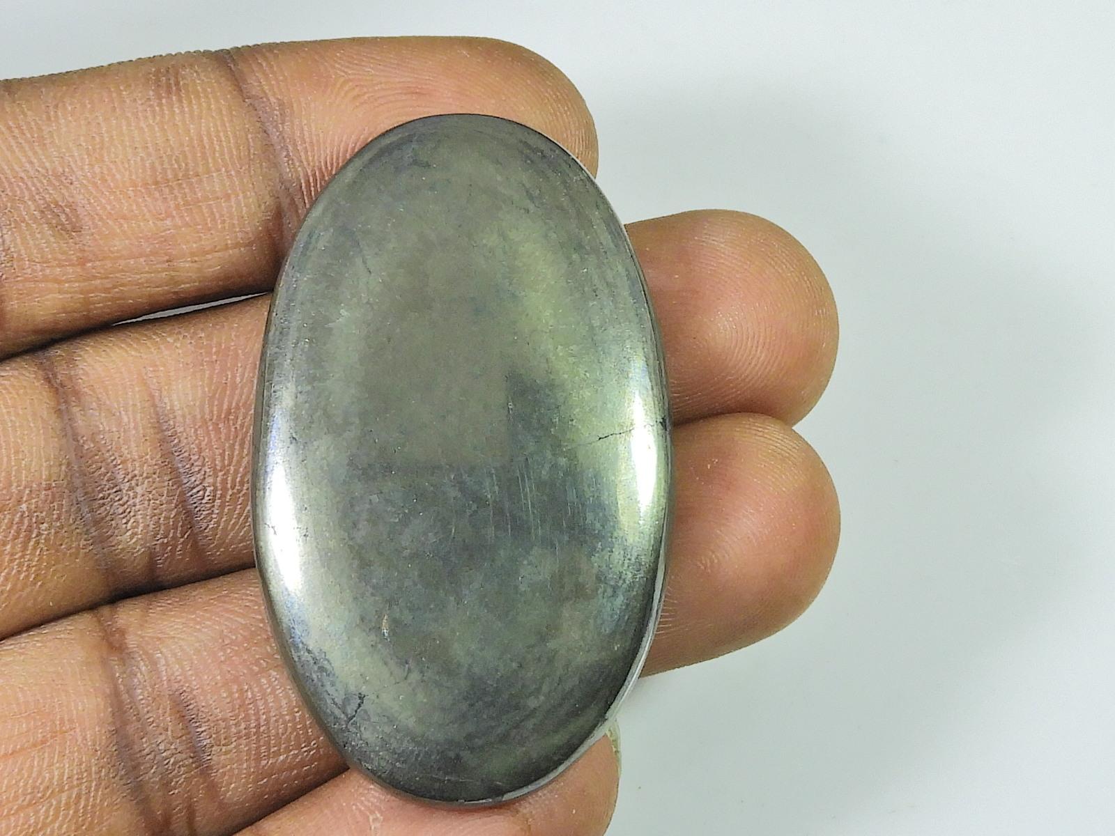 

158Cts. AAA Appache Gold Pyrite Oval Crytsal Cabochon Loose Gemstone 29X48MM SK-2417