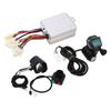 Electric Bike Conversion Kit 24V 500W Brushed Controller Thumb Throttle Headlamp and Switch for Scooters