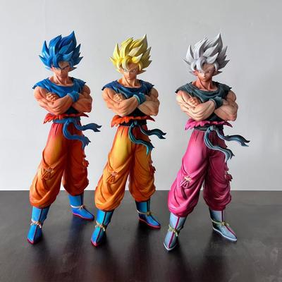 YJ Socha Dragon Ball Z Ssj2 Goku Figurka Ssj1 Son Goku Super Saiyan PVC Akční Figurky Sběratelský Model Hračky Dárky