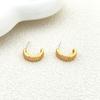 Manufacturer Supply Niche Simple Personality Letter C Earrings Earrings Spot