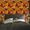 Stained Glass Wallpaper Red and Gold for Living Room and Bedroom 50x1000