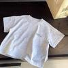 Summer Pure Cotton Kids Round Neck Short Sleeve T Shirt Boys Girls Versatile Solid Print Base Layer Top