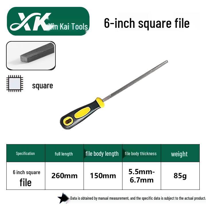 Steel Grinder File - Flat & Triangular Medium-Tooth Wear-Resistant Metal File
