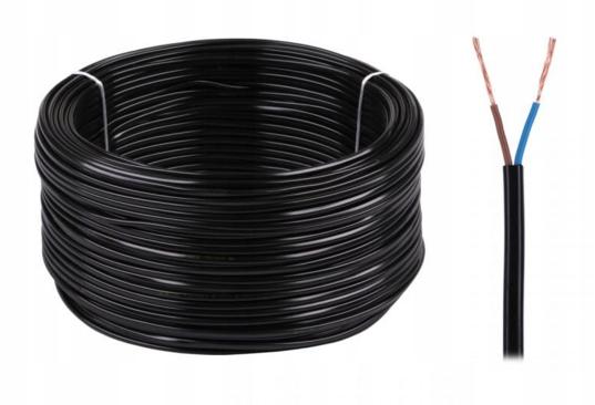 Omyp 2X0.75 100M Black Electrical Cable