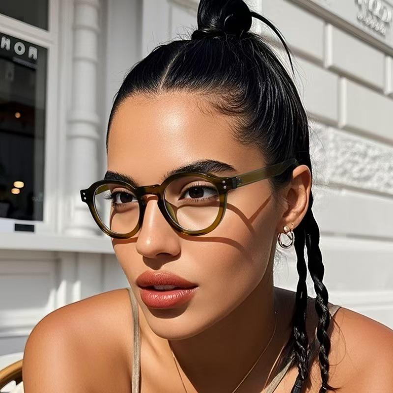 Retro Round Sunglasses Women Men Vintage Shades Fashion Sun Glasses Anti Blue Light Eyewear Unisex Driving Eyeglasses