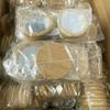 4er-Pack DIY Bambus und Holz Kosmetikspiegel Party Hochzeit Kleines Geschenk für Gäste Holz Runder Spiegel Geschenk