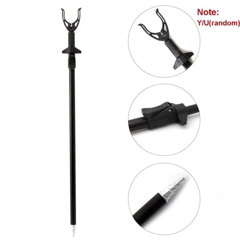 Fishing Poles Support Rack with Ground Stake Rod Holder Mount Bracket Portable Fishing Rod Stand Telescopic Poles Holder