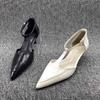 Fashion Pointed Toe Women Mid Heels Shoes Designer Shallow Elegant Heeled Sandals 2025 Trend Pumps Party Shoes Dress Mujer Zapatillas