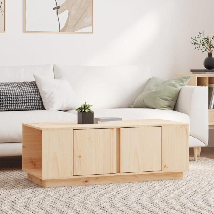 814429 vidaXL Table basse 110x50x40 cm Bois massif de pin