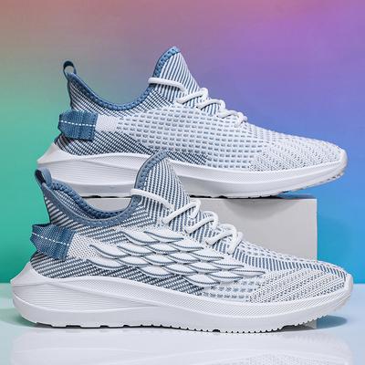 Дышащая повседневная обувь Flyweave Мужская сетчатая легкая спортивная обувь для бега На все случаи жизни Мужская обувь