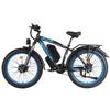 E-Bike für Erwachsene Philodo H8 26" 3000W Motor 48V 26AH All-Terrain E-Bike 21 Gänge Höchstgeschwindigkeit 55 km/h Maximale Zuladung 150 kg Blau
