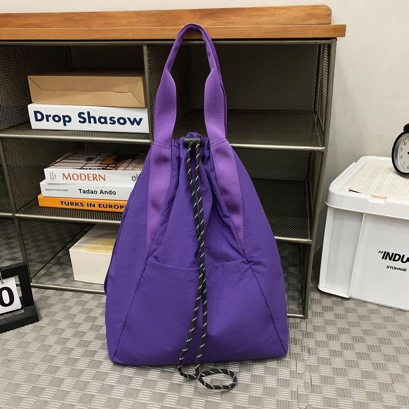 Schoolbag, lightweight sports backpack, women's drawstring drawstring pouch, multi-use handheld, crossbody bag, travel backpack, men's student