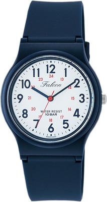 Citizen Analog Waterproof Wristwatch with Urethane White and Navy Q&Q VS04-001 Men's Strap,