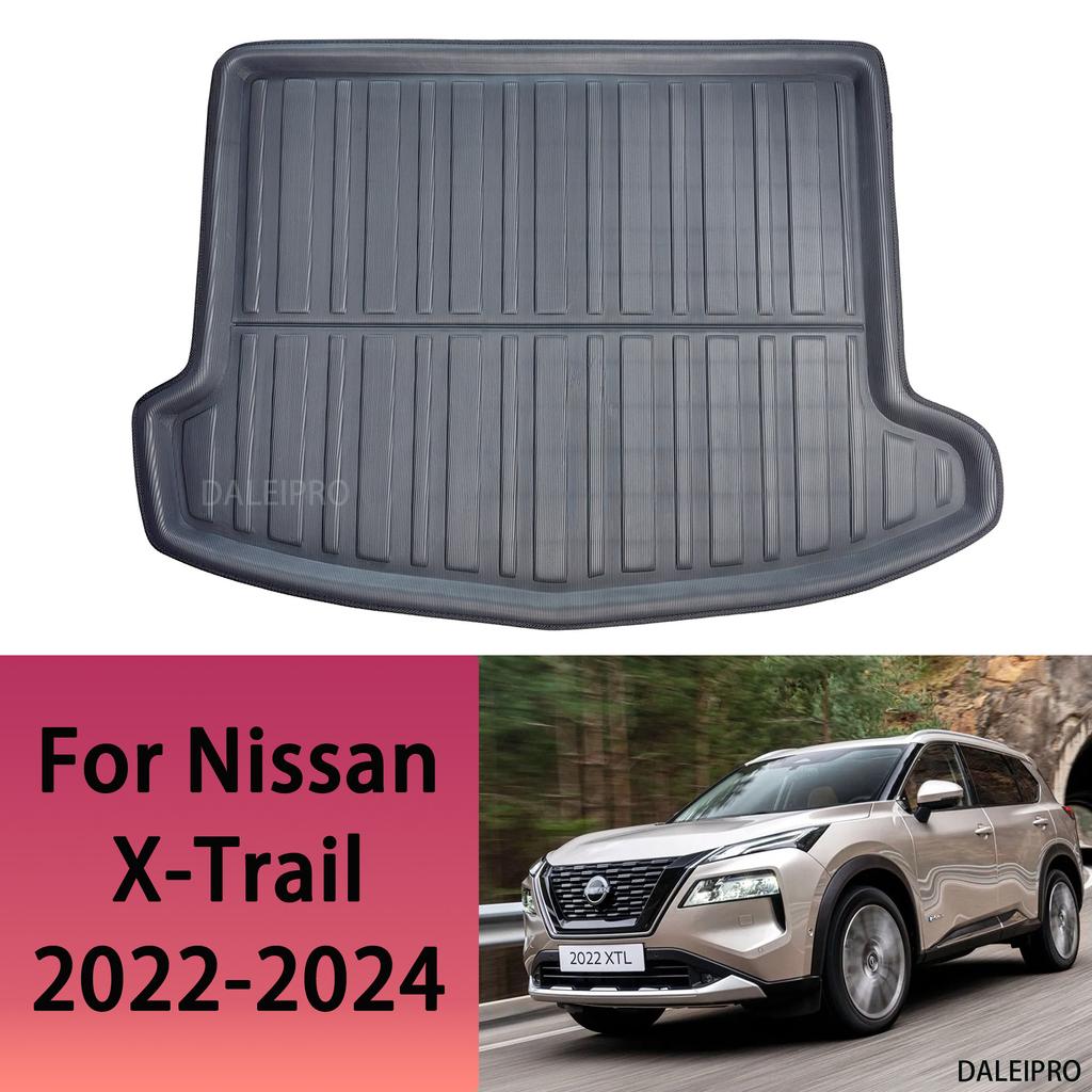 Car Rear Trunk Mat For Nissan X-Trail XTrail XTL T33 2022 2023 2024 Cargo Liner Boot Floor Tray 3D Protector Carpet Accessories