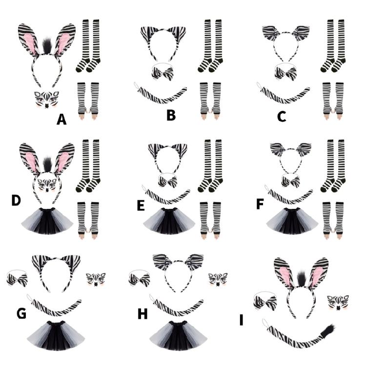 Animal Dressing up Outfit Halloween Animal Cosplay Costume Accessory for Kid Adult Cosplay Birthday Halloween Cosplay