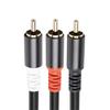Speakers Audiophiles Cable 1 Male to 2 Male Y Adapter Splitter Gold Plated Connectors Stereo Audiophiles Cable