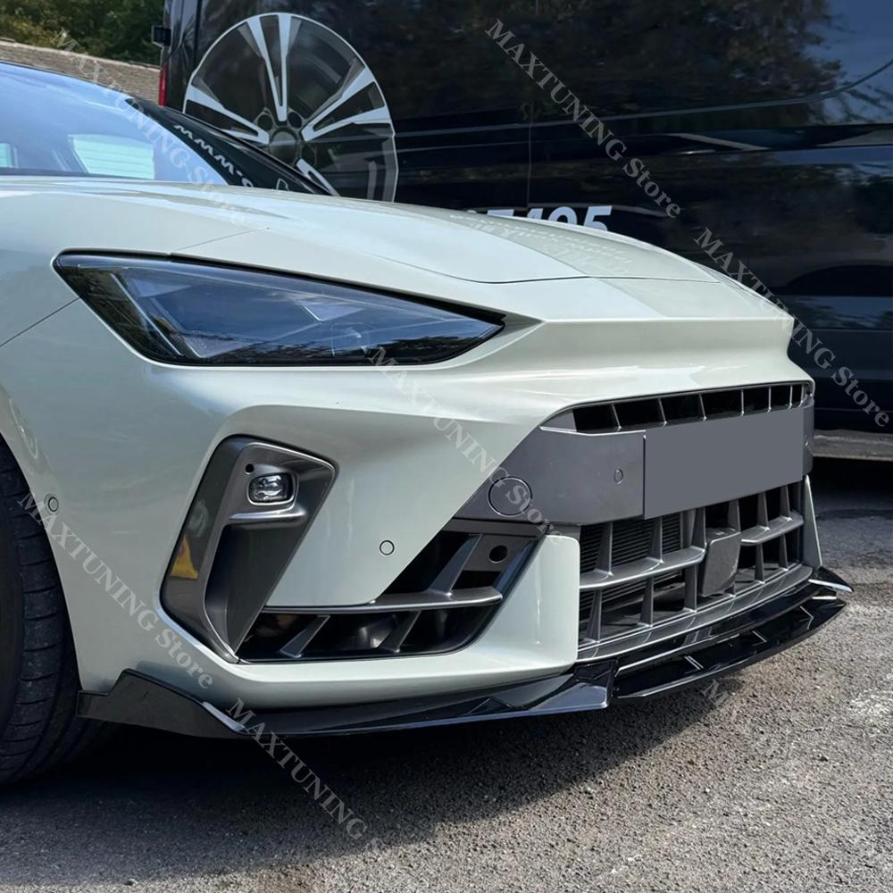 Front Bumper Lip Diffuser For SEAT Cupra Leon VZ TSI Sportstourer VZ 2021-2025 Spoiler Splitter Deflector Body Guard Decorate