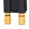 2PCS 2 Way Male Plug Banana Plug Stackable Design Dual Connection Stackable Banana Plug 32A 1000V Brass Connectors