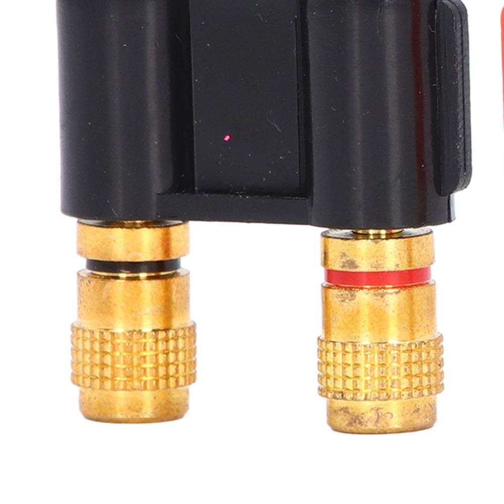 2PCS 2 Way Male Plug Banana Plug Stackable Design Dual Connection Stackable Banana Plug 32A 1000V Brass Connectors