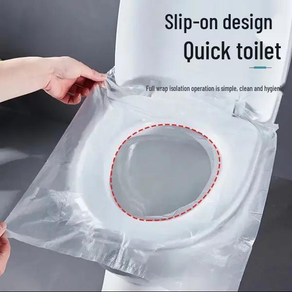 Disposable Waterproof Travel Toilet Seat Cover - Individually Packaged, Stain-Proof, Portable Cushion