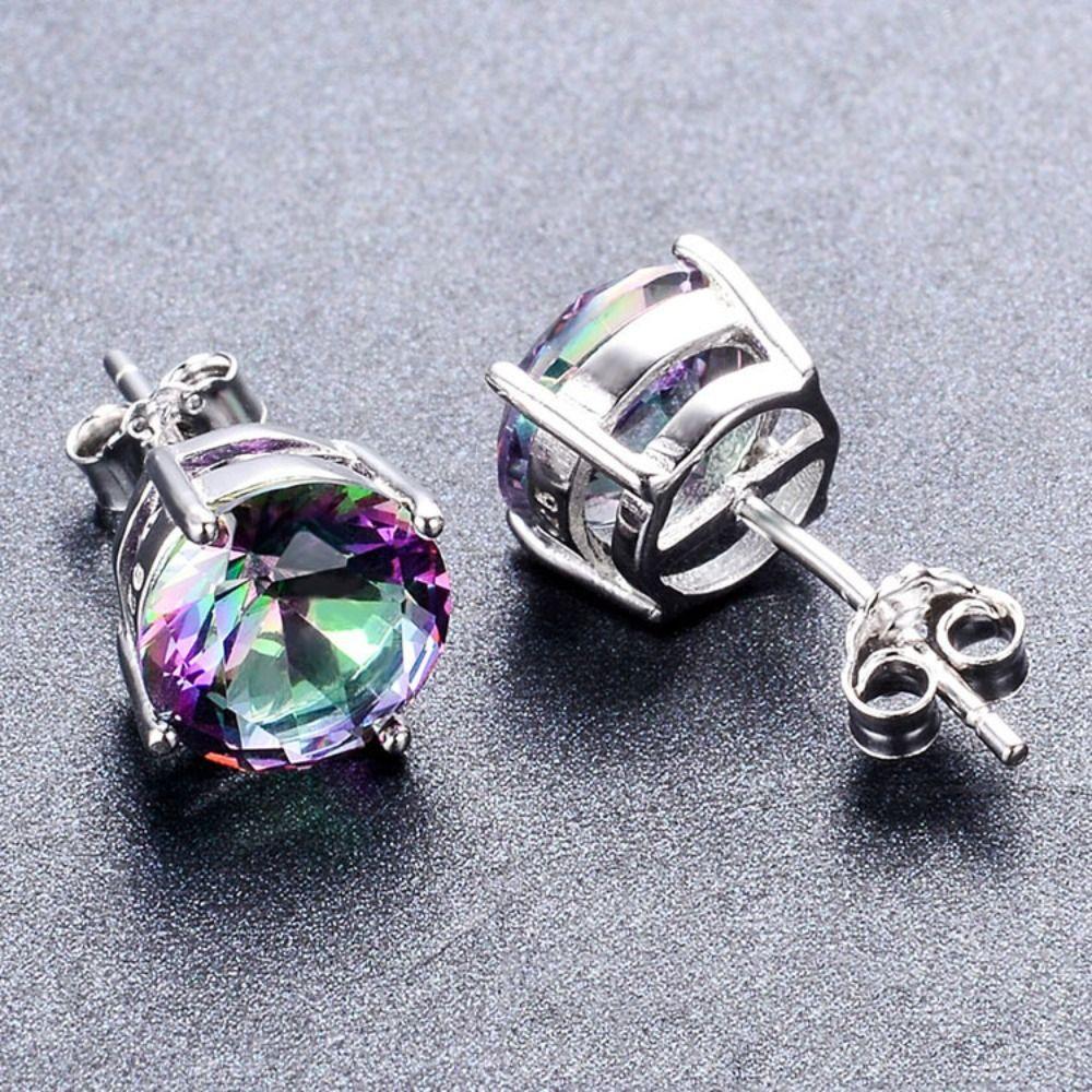 Luxury Zircon Women's Earrings Sparkly Versatile Dangle Stud Earrings Jewelry Accessories Gift For Women