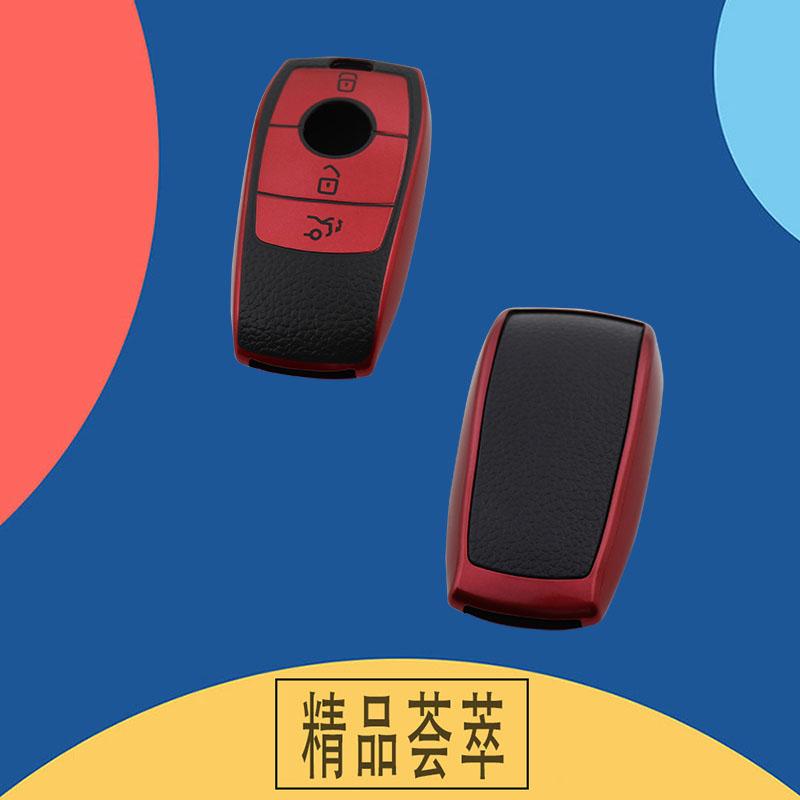 TPU Leather Car Remote Key Cover Case Shell Key Fob for A C E S G Class GLC CLE CLA W177 W205 W213 W222 X167 AMG Protector Holder