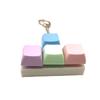 Creative Decompression Keyboard Fidget Toy Macaron Keycaps Fidget Keychain Stress Relief Mini Toy Pendant