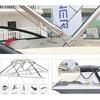 1pcs T316 Stainless Steel Quick Release Boats Top Deck Hinges Boats Canopy Decks Hinges Marine Bimini Top Marines Hardwares