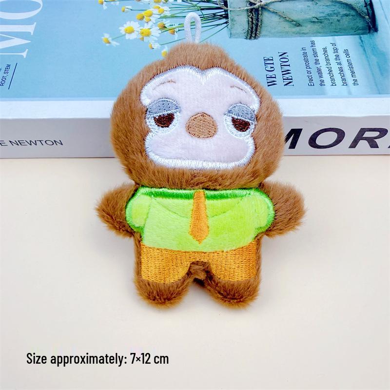 Adorable Candy Plush Rabbit & Fox Keychain Pendant - Cute Backpack Charm for Girls, Ideal for Street Stalls and Night Markets. Finished Product with Hanging Hole