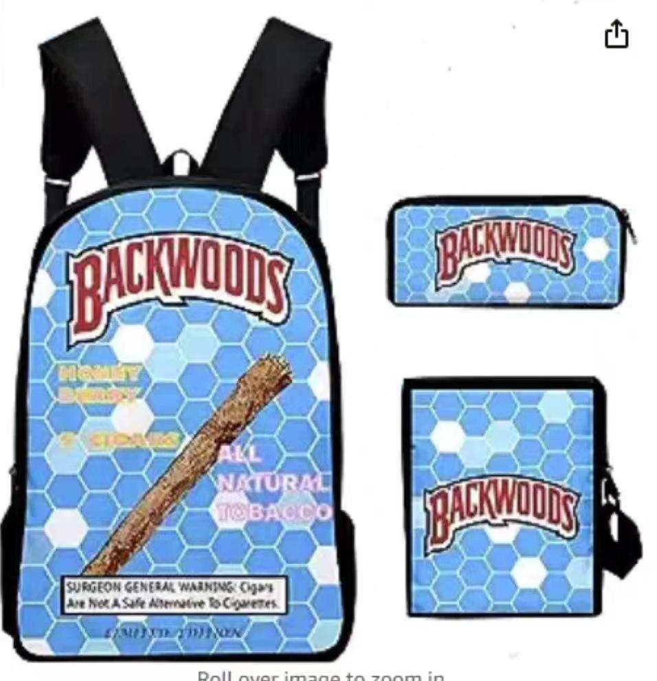 My Singing Monsters Backpack Set 3-in-1 Cartoon School Bag for Kids Boys Girls with Pencil Case and Crossbody Bag