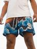Trendy Brand Men's Quick-Dry Mesh Shorts - American Summer Style for Outdoor Sports & Beach