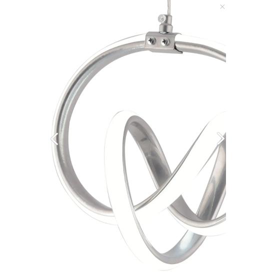 Venita Chrome Modern Pendant Led Chandelier White Light Living Room Kitchen Room Hall Led Chandelier