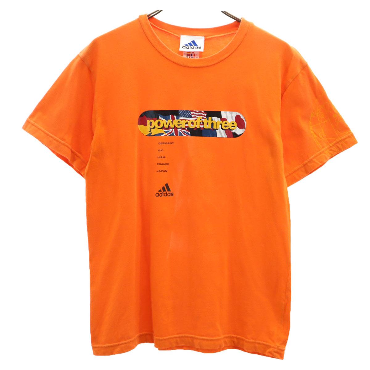 

adidas Short sleeve T-shirt 150 Orange Kid s Used