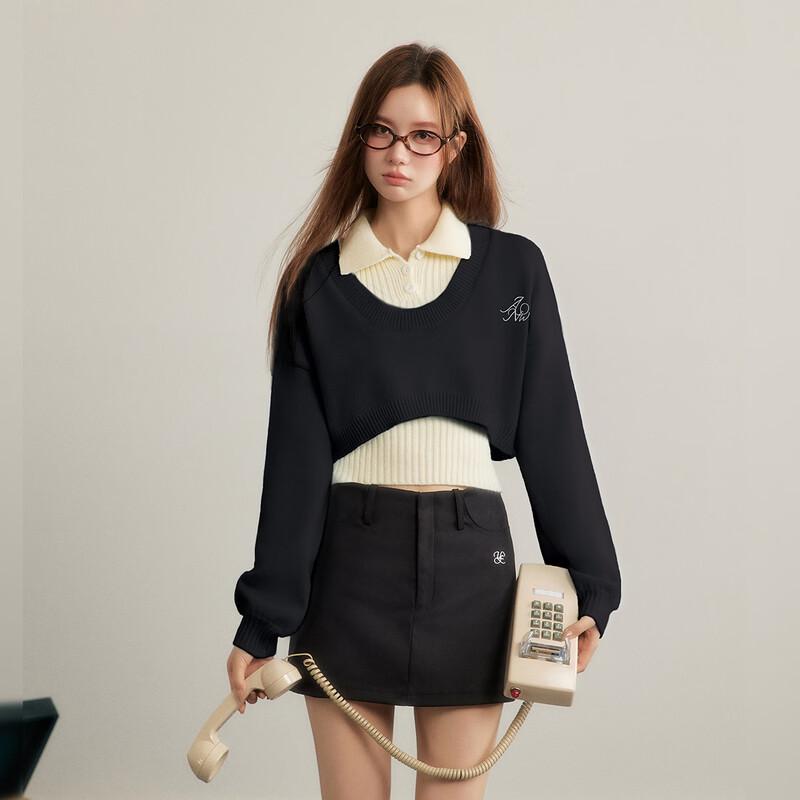 UNIFREE Women's Korean Style Knitted Sweater Set