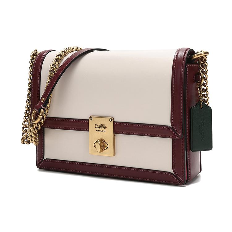 New COACH Hutton Calfskin Small Square Bag, Crossbody Bag, Shoulder Bag Women's 612-B4CAH