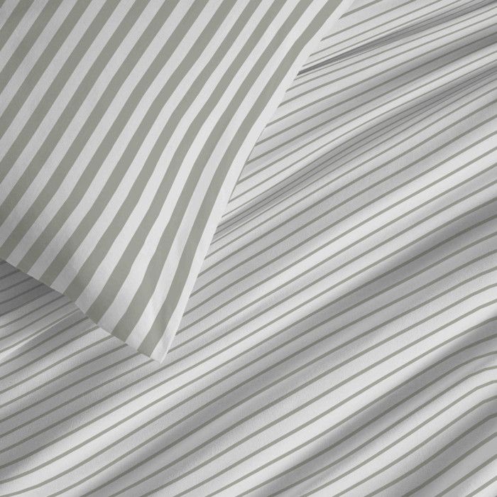 Komplettes 6-teiliges Wendebettwäsche-Set "Vanessa" für Bett 180 x 200 "King Size" Palermo Eukalyptus