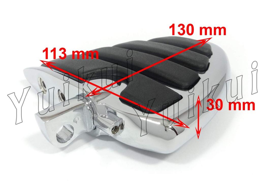 YUIKUI RACING Motorcycle Foot Pegs for Harley Touring and Road Highway Engine Guard Long Type Foot Tandem Compatible with King, Pegs, 1-1/4"/32mm