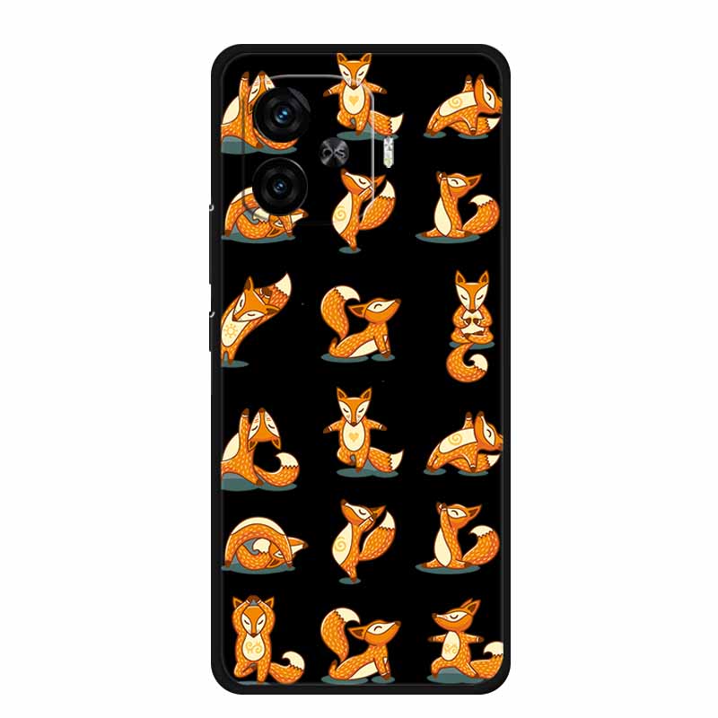 Black Silicone Case For Vivo iQOO Z9 Turbo Plus Case Z 9 Turbo Coque Soft Back Cover For Vivo iQOO Z9 Turbo Phone Case Cartoon