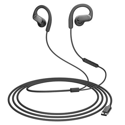 [New Release - No Ear Blocking] Wired Earphones, Open Ear, Type-C Jack, Ear Hook Style, with Microphone, Open Type, Volume Control, for Hands-Free
